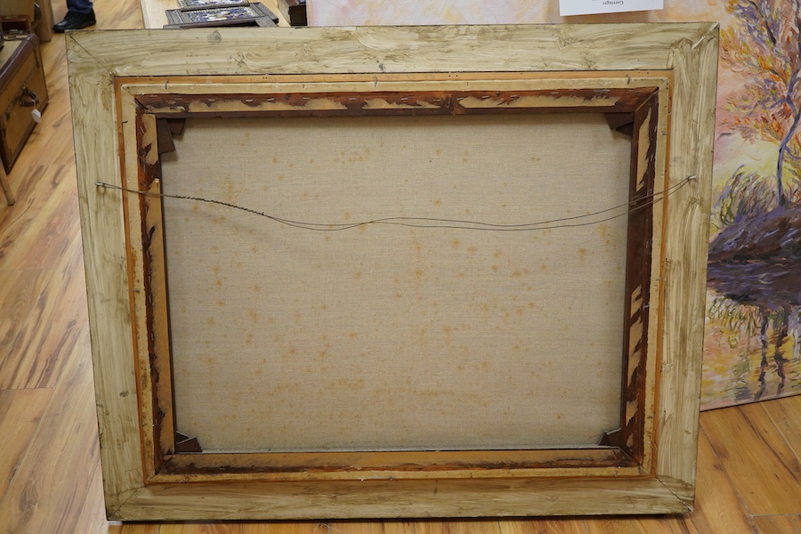 Richard Somerset (1848-1928), River landscape, signed, oil on canvas, 69 x 90cm